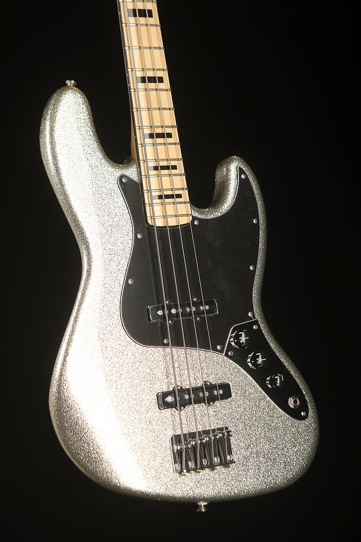 Fender Mikey Way Jazz, Limited Edition Silver Sparkle - Bass Centre Music Store Melbourne